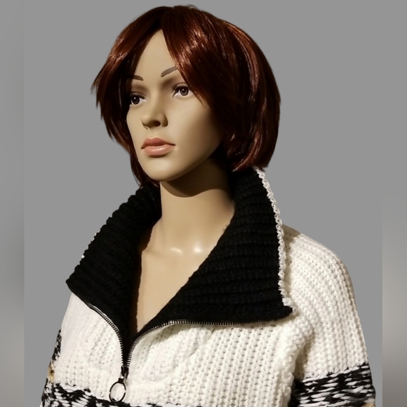 Anthropologie John + Jenn Chunky-knit Sweater Cardigan / Sz XS / Off-white - Picture 4 of 17